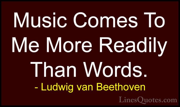 Ludwig van Beethoven Quotes (20) - Music Comes To Me More Readily... - QuotesMusic Comes To Me More Readily Than Words.