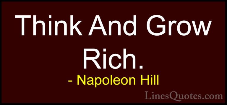 Napoleon Hill Quotes (61) - Think And Grow Rich.... - QuotesThink And Grow Rich.